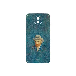 MAHOOT Self portrait with a gray felt hat Cover Sticker for Motorola Moto C Plus