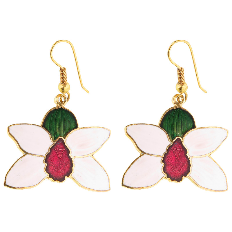 گوشواره دخترانه مدل گل برگ دار گوشواره دخترانه مدل گل برگ دار