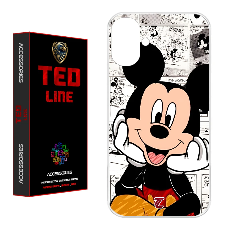 کاور تدلاین طرح میکی موس کد 1151 مناسب برای گوشی موبایل اپل Iphone 16