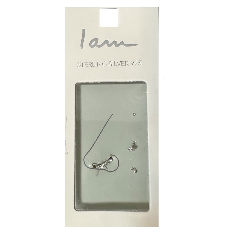 پیرسینگ نقره زنانه آی ام مدل نگین دار کد 2821 مجموعه 4 عددی پیرسینگ نقره زنانه آی ام مدل نگین دار کد 2821 مجموعه 4 عددی