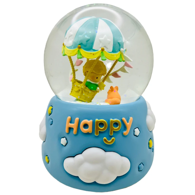 گوی موزیکال مدل پمپی Happy طرح پسرک بالن سوار کد PB1396