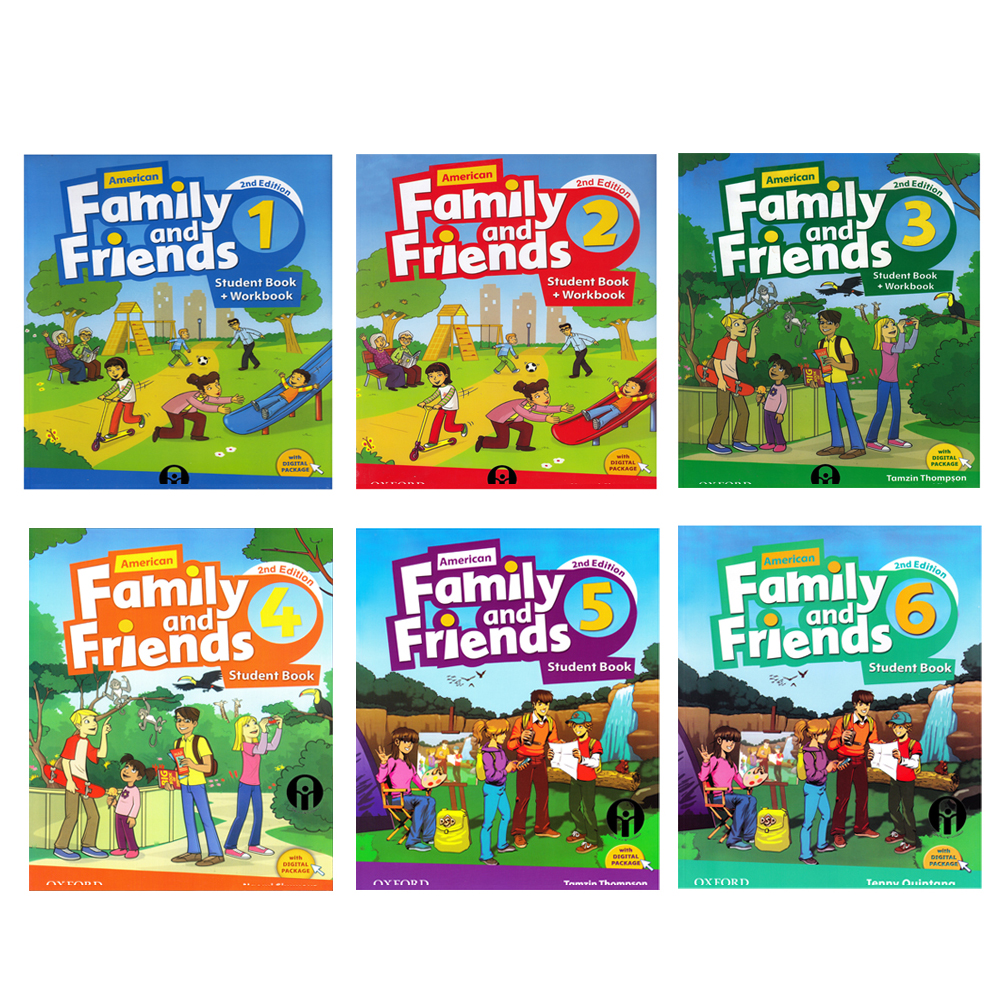 کتاب Family and Friends Second Edition اثر اثر جعی از نویسندگان انتشارات الوندپویان 6 جلدی