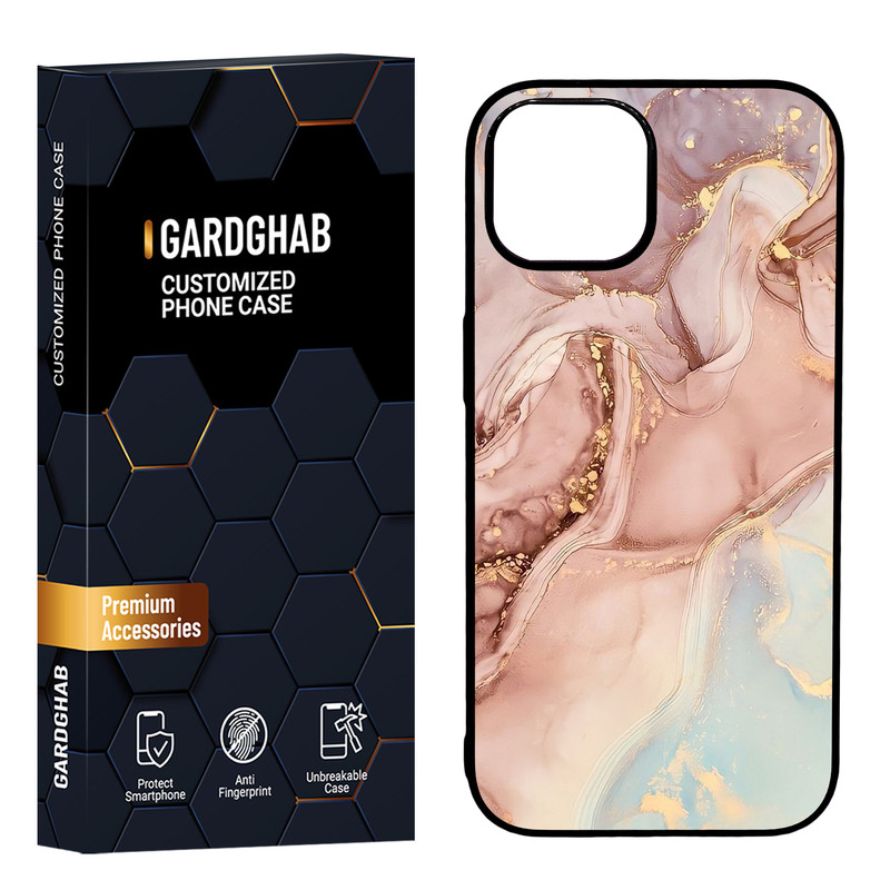 کاور گارد قاب مدل دور ژله ای پشت گلس ساده مناسب برای گوشی موبایل اپل iPhone 15 