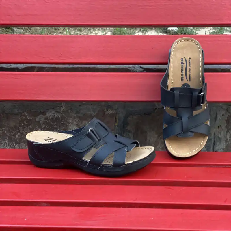 دمپایی زنانه مدل طبی دوختی کد Bk-90002