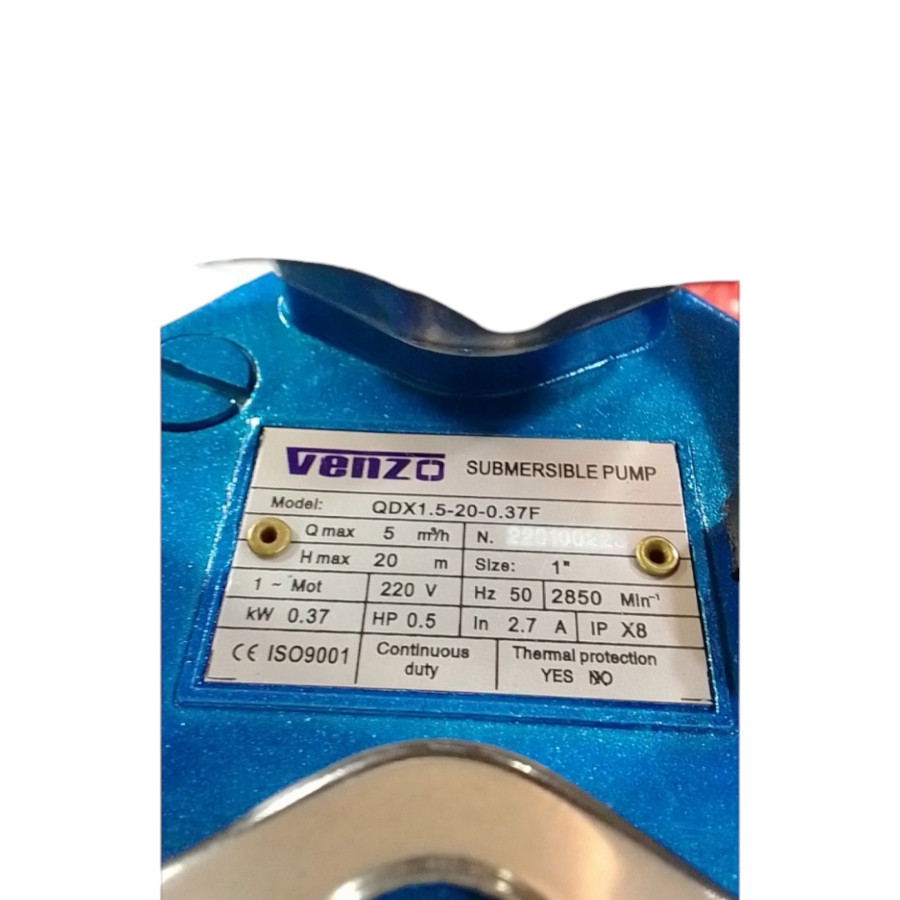 کفکش ونزو مدل 20 متری فلوتردار کد QDX-1.5-20-0.37F