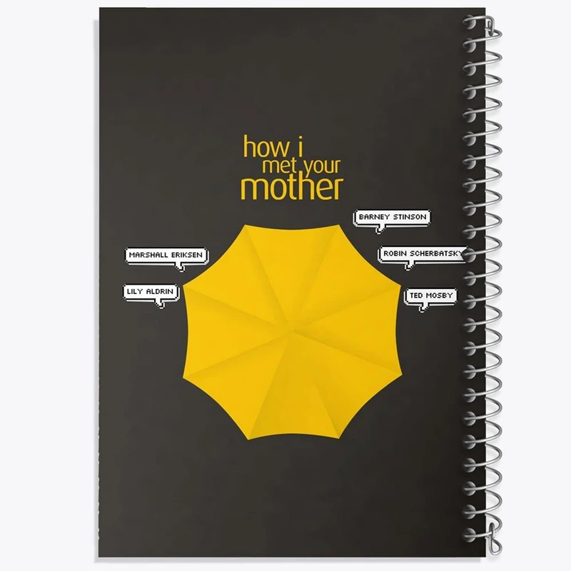 دفتر مشق 100 برگ خندالو طرح سریال آشنایی با مادر How I Met Your Mother کد 13783