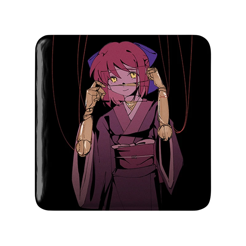 مگنت خندالو طرح بازی تسوکی هیمه‌ (Tsukihime) مدل مربعی کد 34548