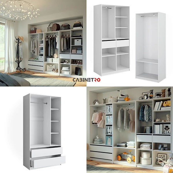 کمد لباس فلفور کابینت مدل MDF-TO-280