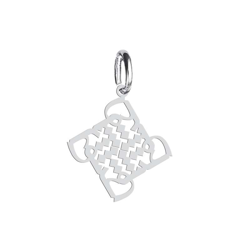 آویز گردنبند نقره هایکا طرح عشق مدل n.ha 417