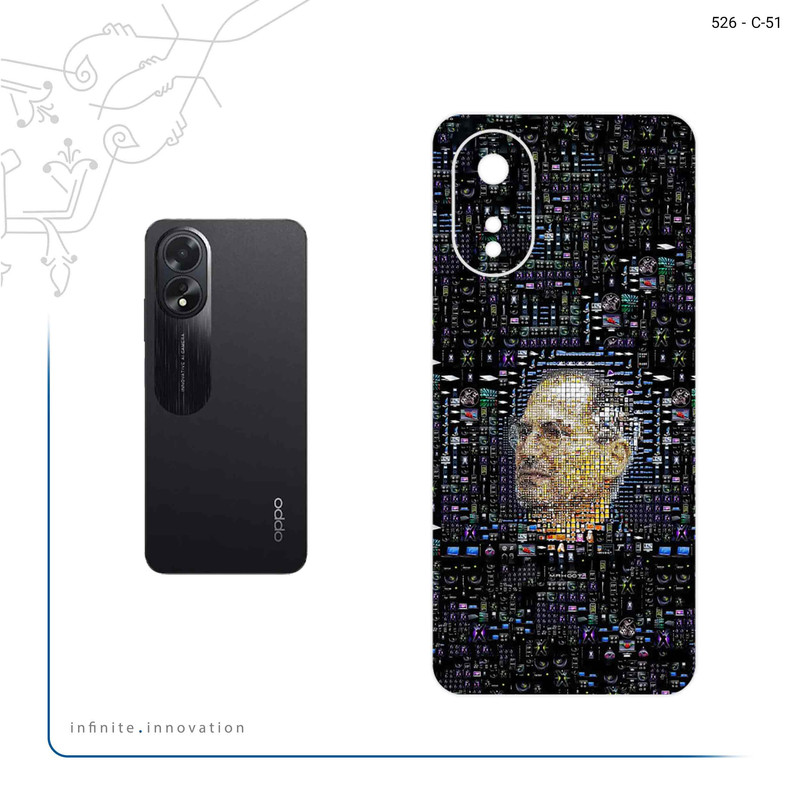 برچسب پوششی ماهوت مدل Collage of Steve Jobs 2 مناسب برای گوشی موبایل اپو A38