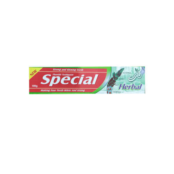 خمیر دندان اسپیشیال مدل Herbal حجم 100 میلی لیتر خمیر دندان اسپیشیال مدل Herbal حجم 100 میلی لیتر