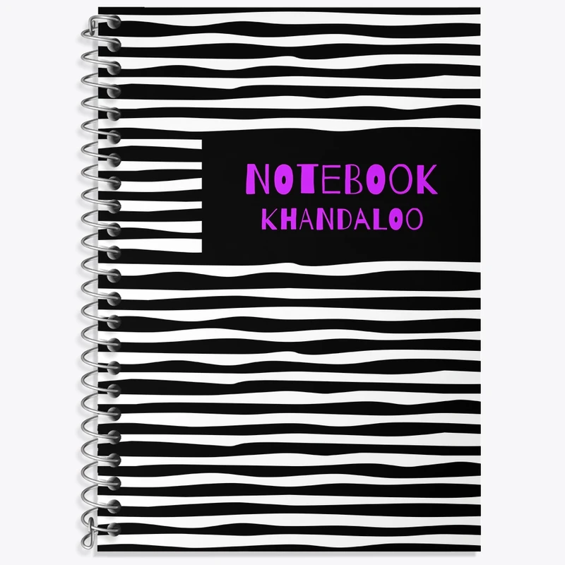 دفتر زبان 50 برگ خندالو مدل دو خط طرح فانتزی کد N1175