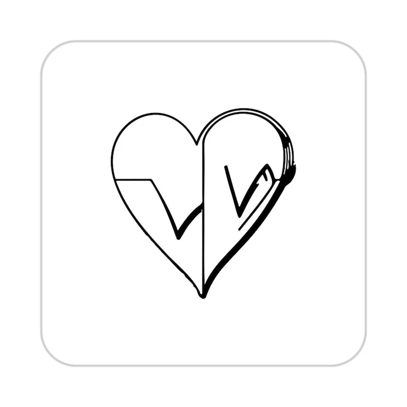 زیر لیوانی کاکتی طرح عاشقانه مدل mp38644