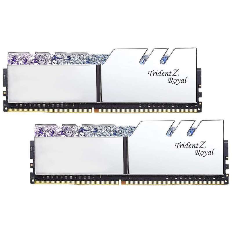 رم دکستاپ DDR4 دو کاناله 3600 مگاهرتز CL19 جی اسکیل مدل Trident Z Royal ظرفیت 32 گیگابایت