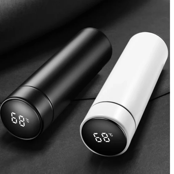 عکس شماره 6 : فلاسک مدل هوشمند درجه دار کد fm2 گنجایش 0.5 لیتر بسته 2 عددی