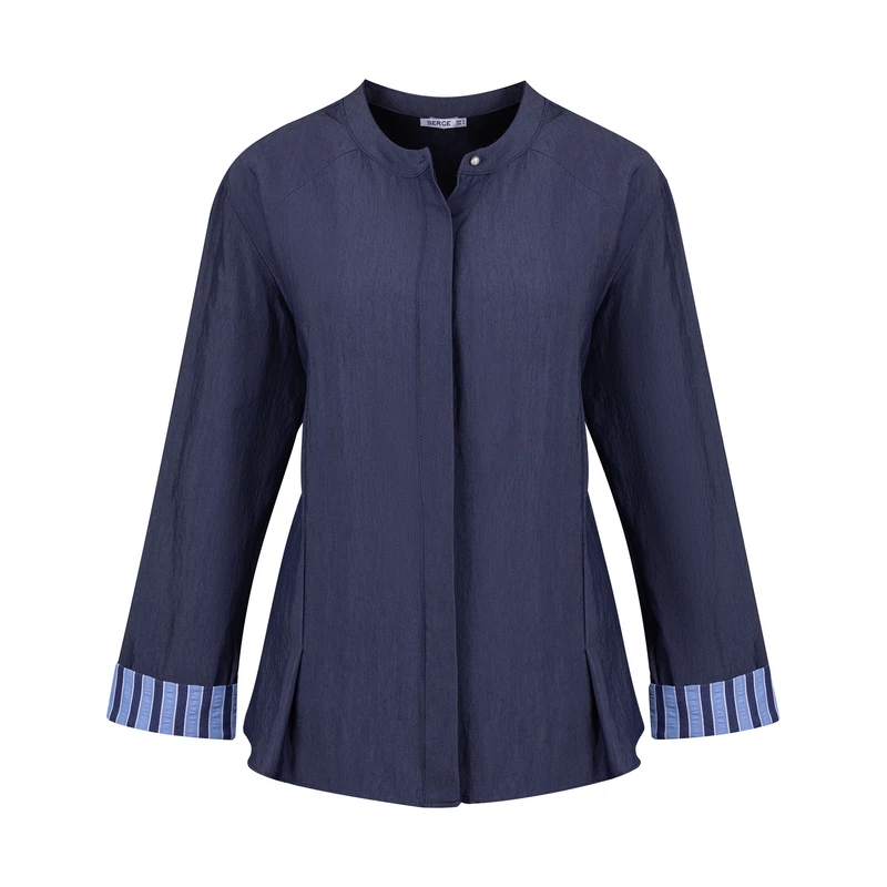 شومیز آستین بلند یقه گرد زنانه سرژه مدل 207384