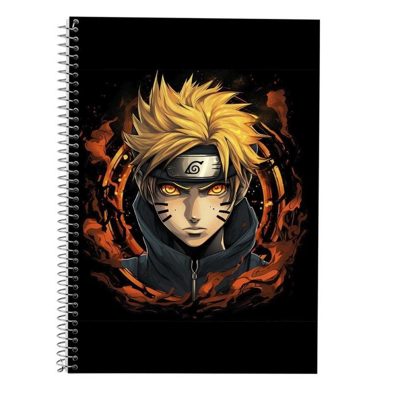 دفتر زبان 50 برگ مدوپد مدل دوخط طرح Naroto کد DF11238