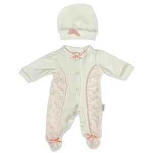 ست سرهمی و کلاه نوزادی مدل نسیکس