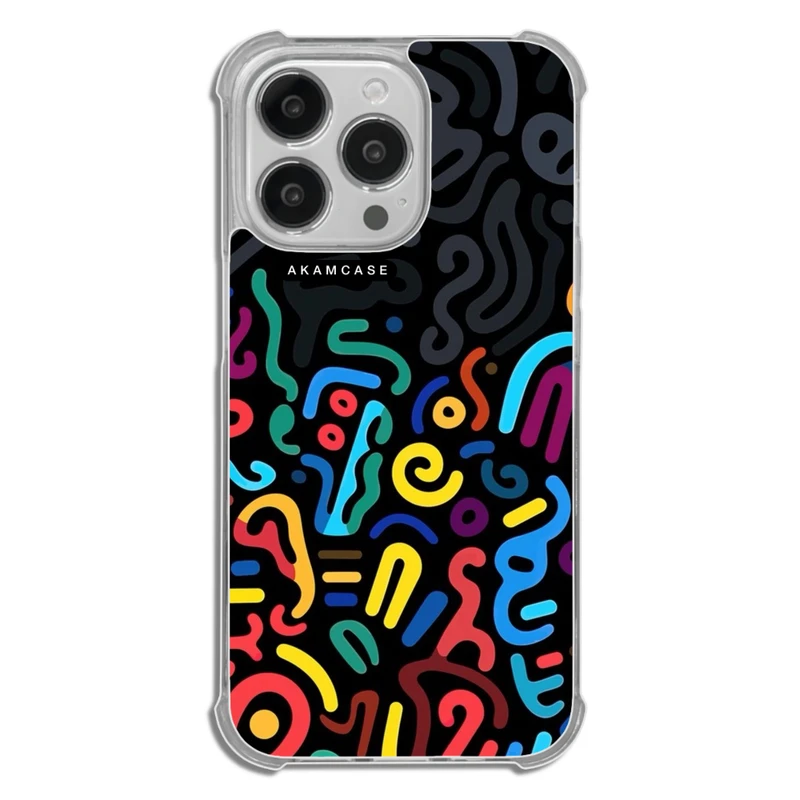 کاور آکام مدل AMC-WTA13PRO-DOODLE8 مناسب برای گوشی موبایل اپل iPhone 13 Pro