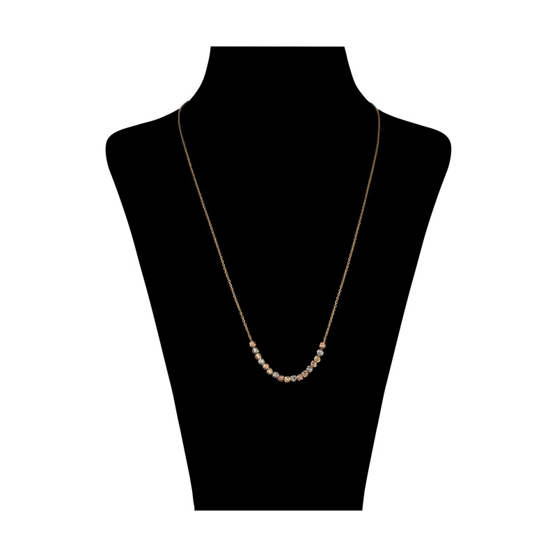 گردنبند طلا 18 عیار زنانه مایا ماهک مدل MM1723 طرح گوی تراش