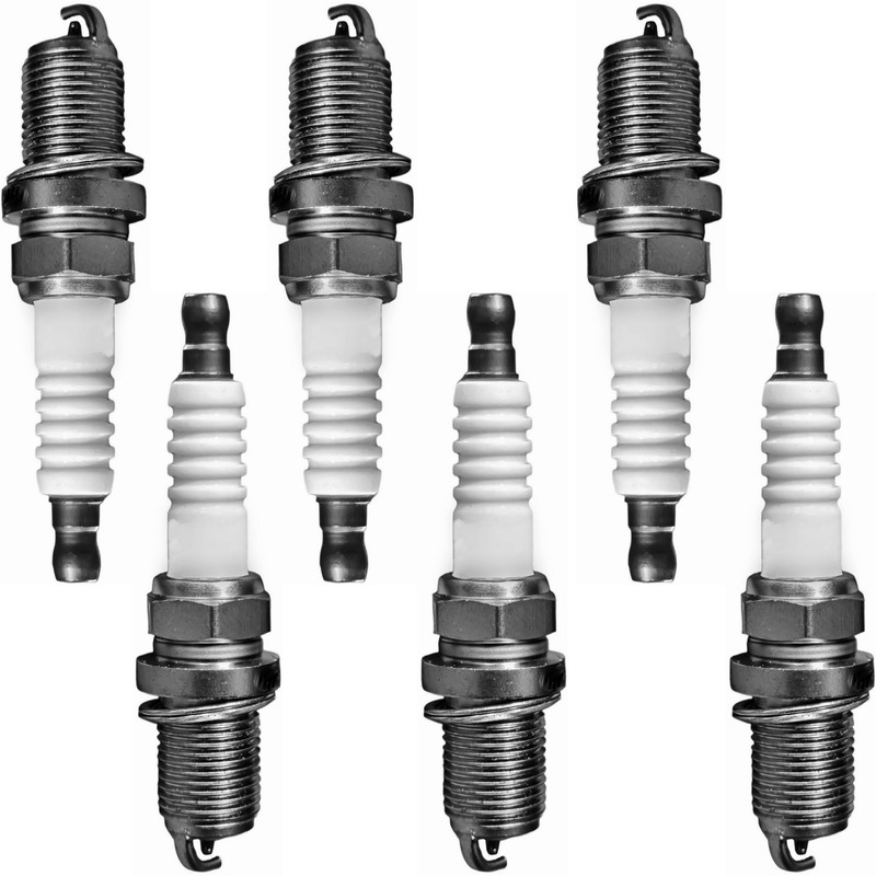 شمع خودرو فورس مدل تک پلاتین کد GradeA+ پایه کوتاه مناسب برای تویوتا لندکروز 4.5F بسته ۶ عددی
