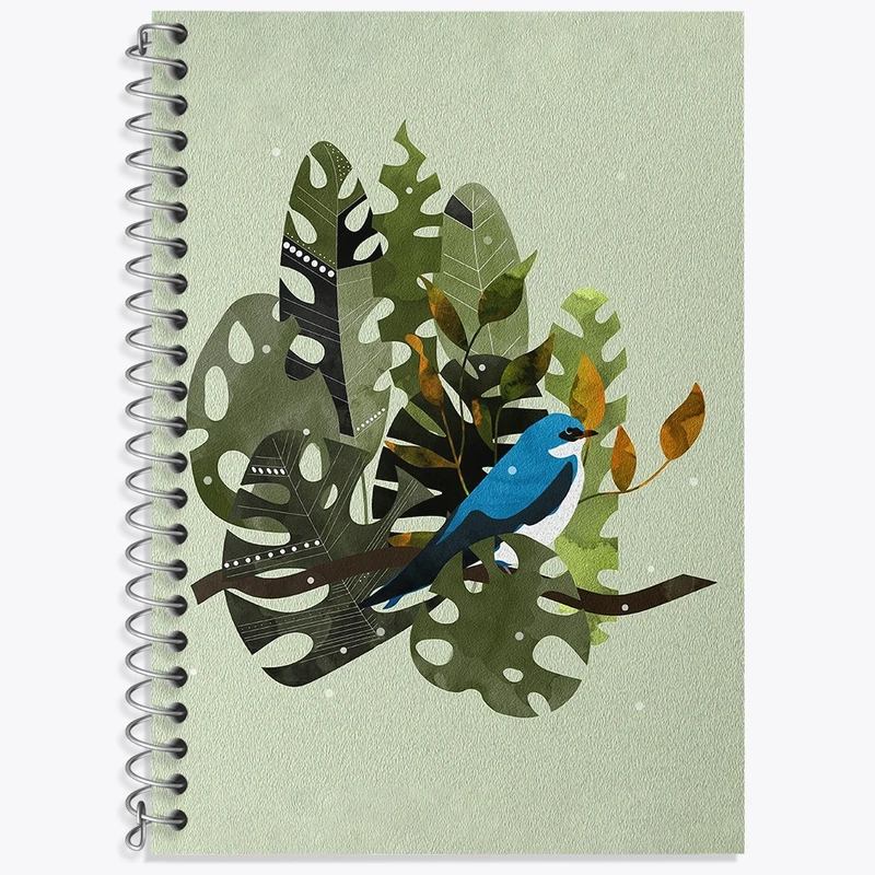 دفتر لغت 50 برگ خندالو طرح برگ و مرغ کد N1208