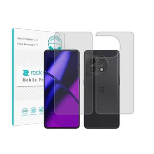 Rockspace transparent screen protector HyGEL model suitable for OnePlus 11 mobile phone with back protector
