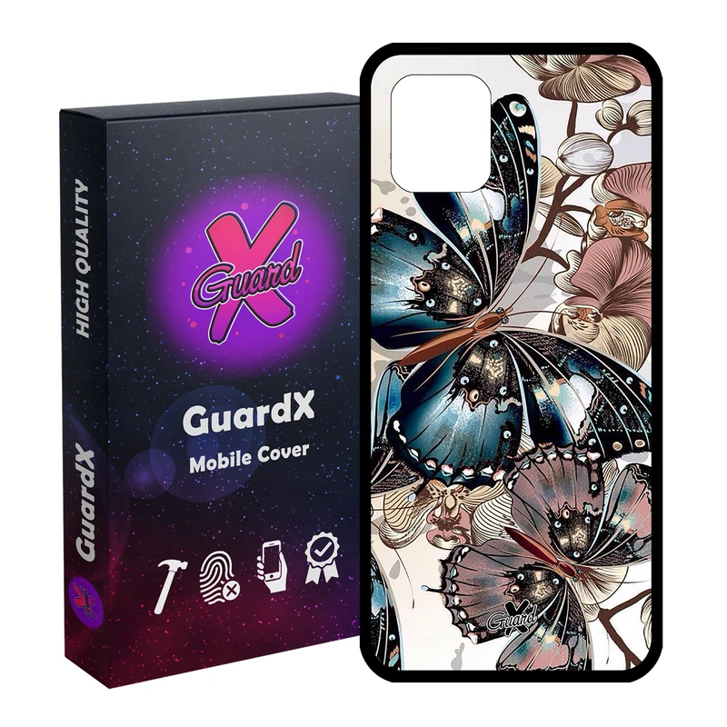 کاور گارد ایکس طرح پروانه مدل Glass10285 مناسب برای گوشی موبایل سامسونگ Galaxy Note 10 Lite