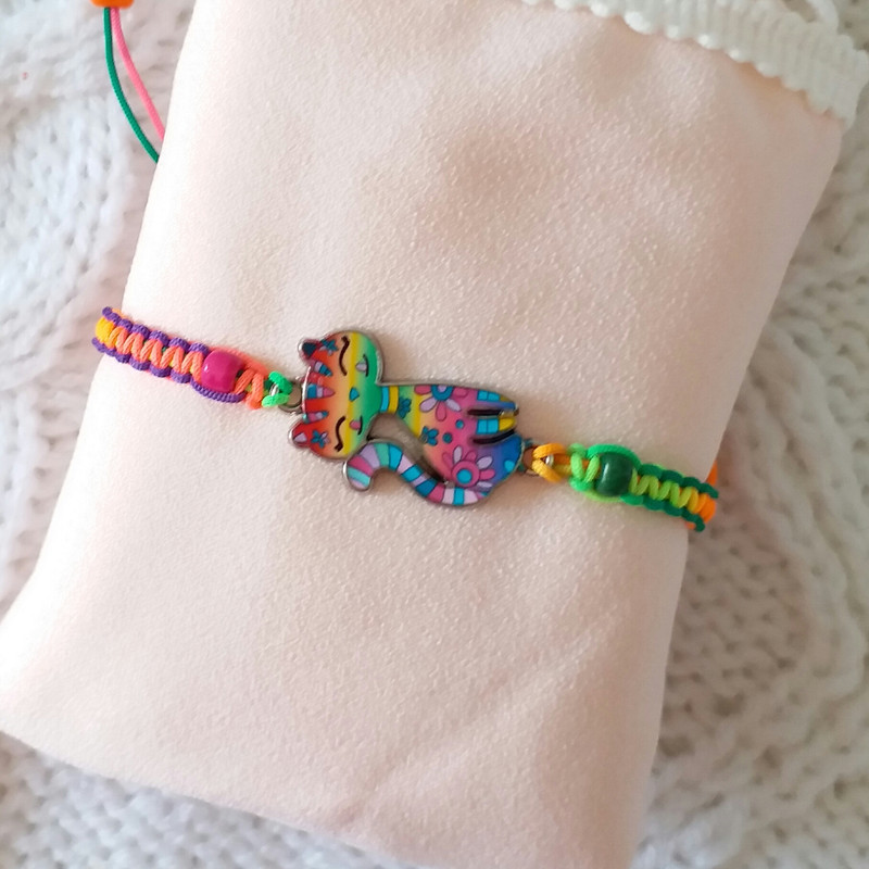 دستبند دخترانه مدل گربه ملوس NA127