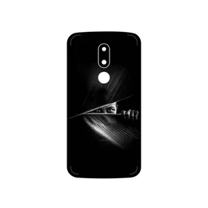 MAHOOT Black Portrait Cover Sticker for Motorola Moto M