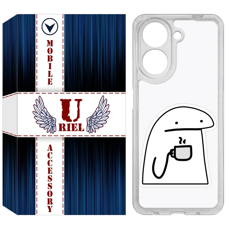 کاور یوریل مدل Clear کد 79 طرح پوکرفیس مناسب برای گوشی موبایل شیائومی Redmi A5 4G / Poco C71