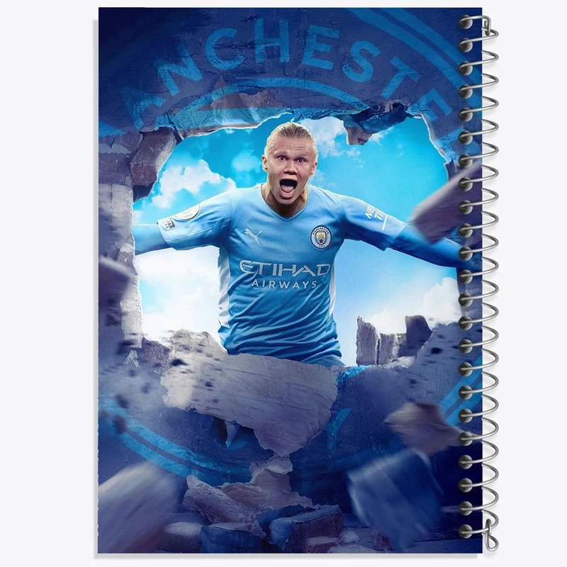 دفتر ژورنال نویسی 50 برگ خندالو مدل نقطه ای طرح ارلینگ هالند Erling Haaland کد 28611