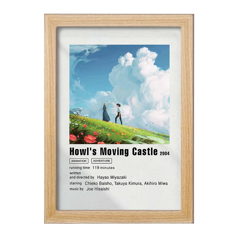 تابلو خندالو مدل انیمه قلعه متحرک هاول کد F11258