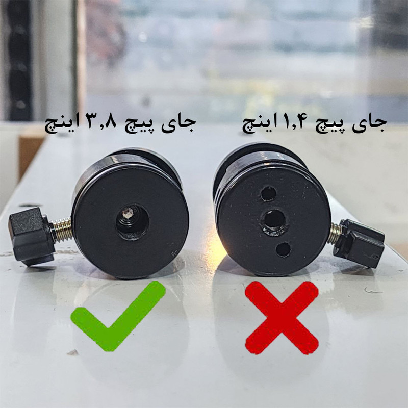 سر سه پایه مدل Swivel Rotating 3.8 inch