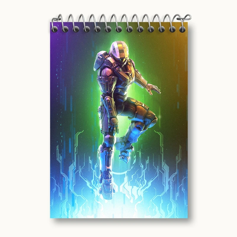 دفتر یادداشت 50 برگ خندالو مدل بازی هیلو (Halo) کد 31487