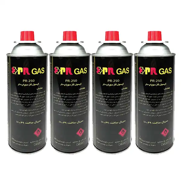 کپسول گاز 210 گرمی پی آر مدل 250 بسته 16 عددی