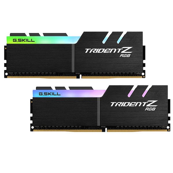 رم دسکتاپ DDR4 دو کاناله 4000 مگاهرتز CL19 جی اسکیل مدل TRIDENT Z RGB ظرفیت 32 گیگابایت بسته دو عددی