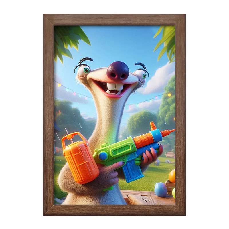 تابلو خندالو طرح سید عصر یخبندان کد F2775