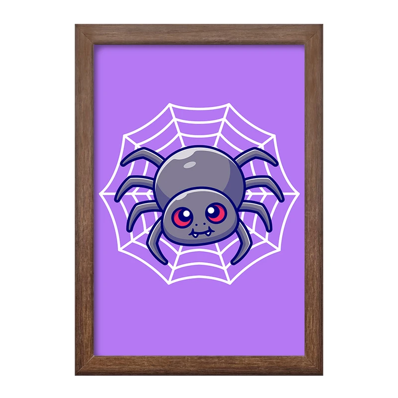 تابلو خندالو طرح حیوانات بامزه عنکبوت کد 29631