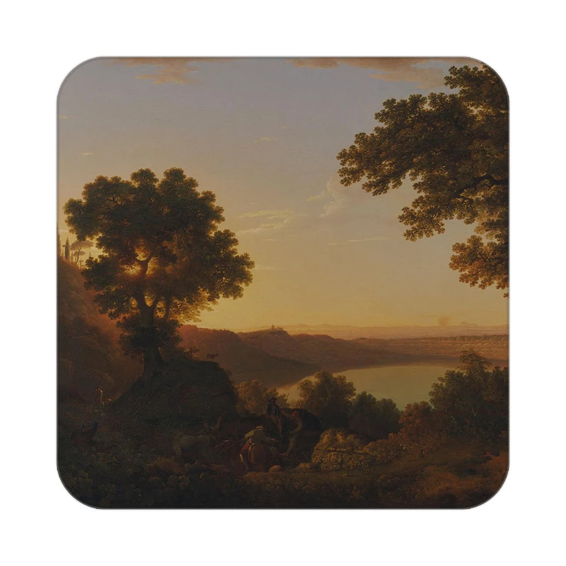 زیر لیوانی کاکتی طرح نقاشی رنگ روغن مدل mg10048