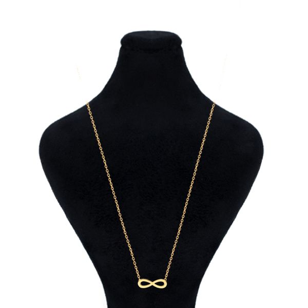 گردنبند طلا 18 عیار زنانه ماوی گالری مدل بی نهایت لیزری -  - 1