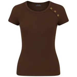 تی‌شرت آستین کوتاه راحتی زنانه مدل سولین کد 02