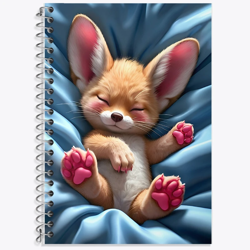 دفتر زبان 50 برگ خندالو مدل سه خط طرح سگ بامزه کد F8127