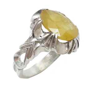 انگشتر نقره مردانه مدل یاقوت کد 36210821