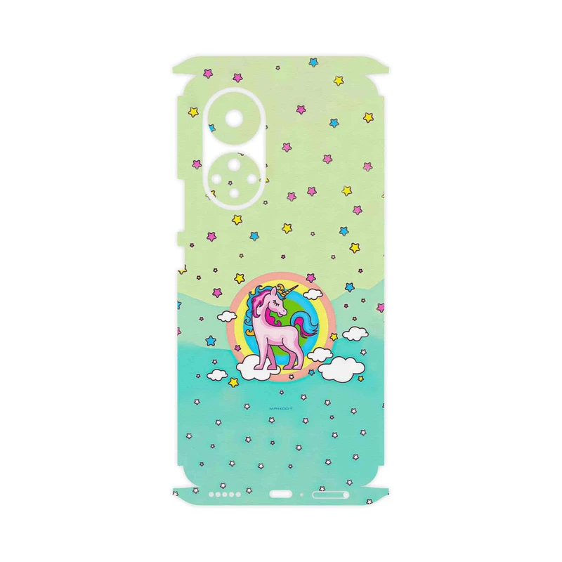 برچسب پوششی ماهوت مدل Rainbow unicorn adventure-FullSkin مناسب برای گوشی موبایل آنر 50
