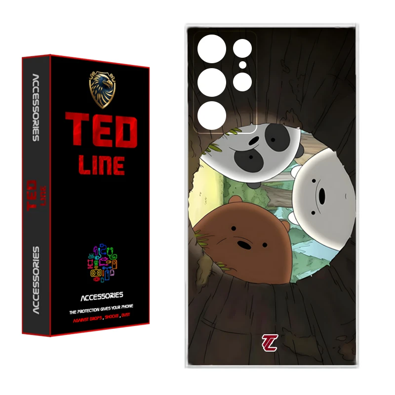 کاور تد لاین طرح خرسی کد 1101 مناسب برای گوشی موبایل سامسونگ Galaxy S23 Ultra