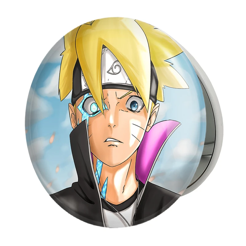 آینه جیبی خندالو طرح بوروتو اوزوماکی انیمه بوروتو Boruto مدل تاشو کد 15741 