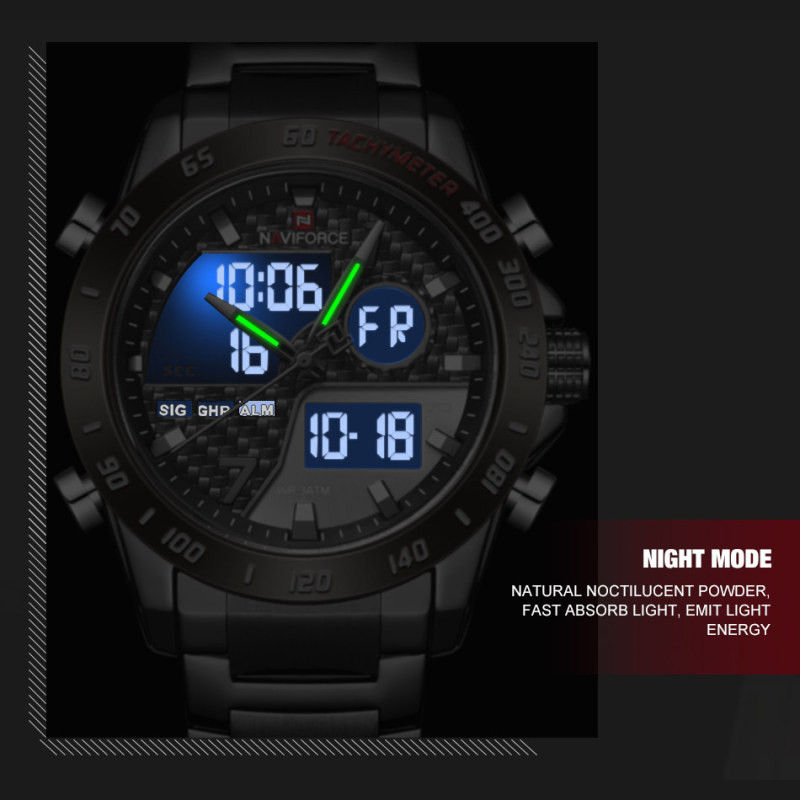 ساعت مچی عقربه‌ای مردانه نیوی فورس مدل nf9171