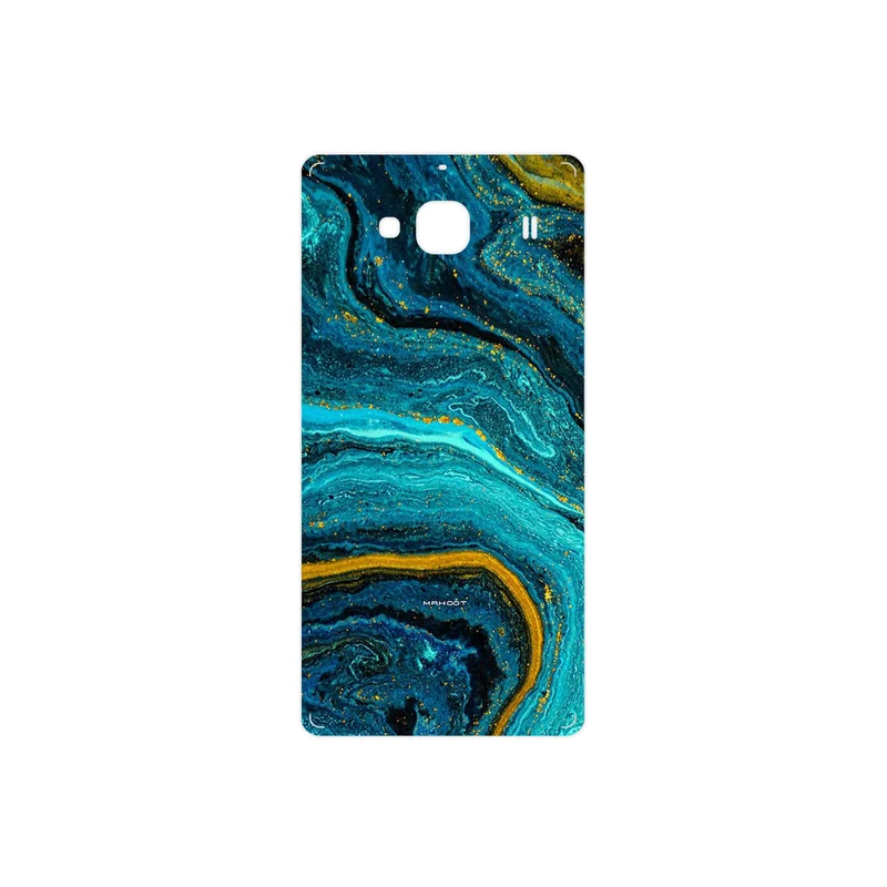 برچسب پوششی ماهوت مدل Turquoise marblewith golden streaks مناسب برای گوشی موبایل شیائومی Redmi 2