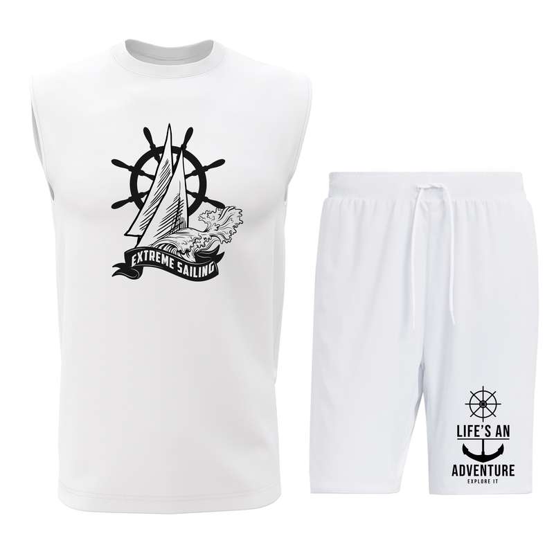 ست تاپ و شلوارک مردانه مدل S152W